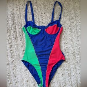 Vintage ColorBlock Swimsuit